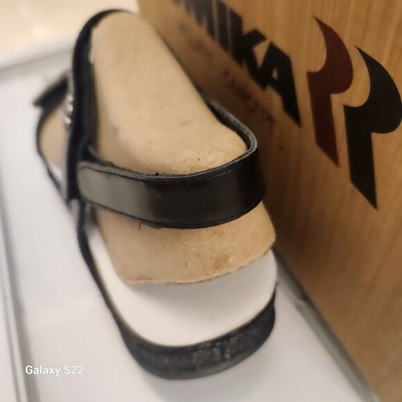 Romika "Schwarz" Black Leather Sandals. NIB. Size: EU 36/US 5-5.5 - Picture 6 of 12